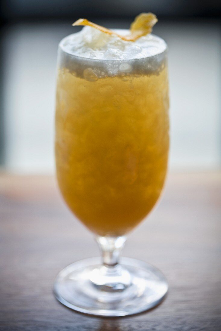 A bourban-based cocktail