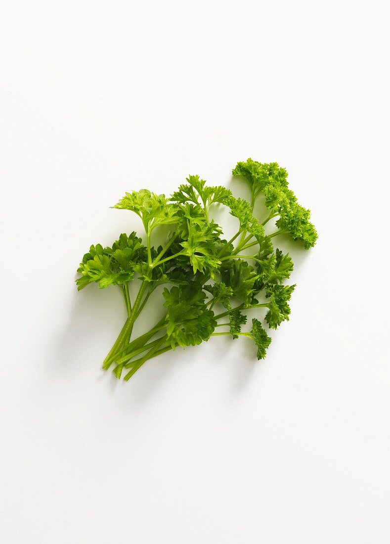Fresh parsley seen from above