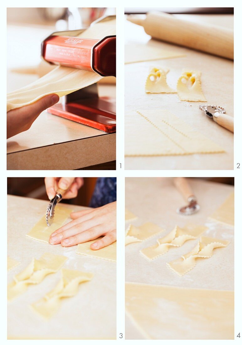 Khvorost (deep fried Russian pastries) being made