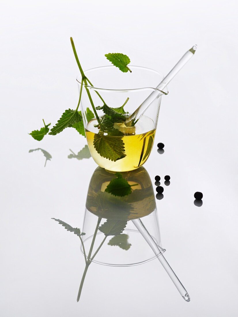 Home-made herb oil