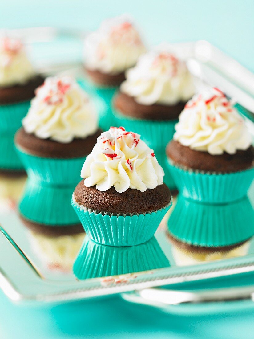 Candy Cane Cupcakes