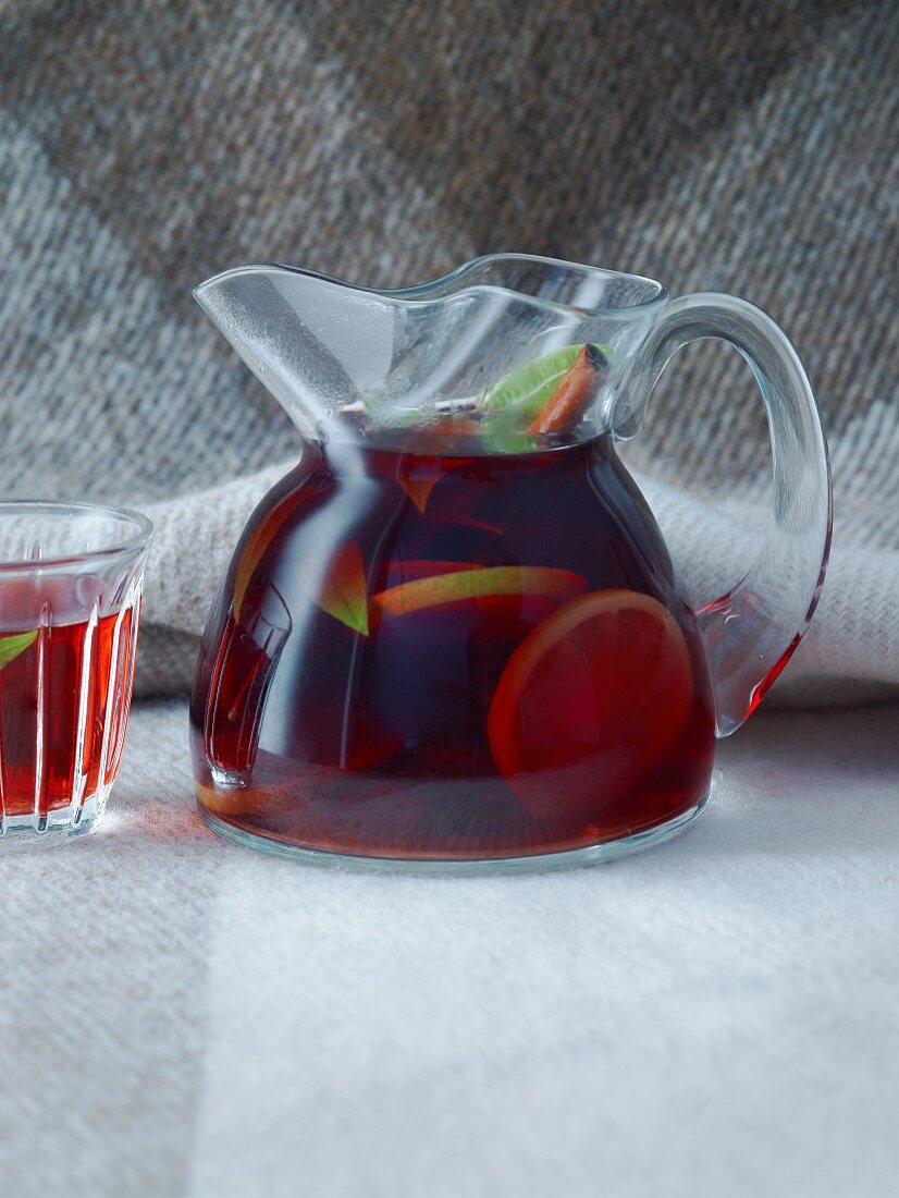 El Duro (a tea-based drink made with spices, port wine and maple syrup)