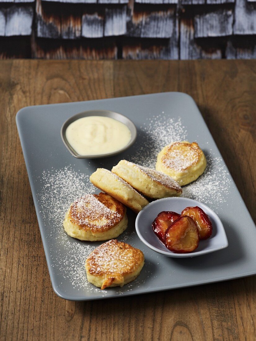 Fried quark dumplings