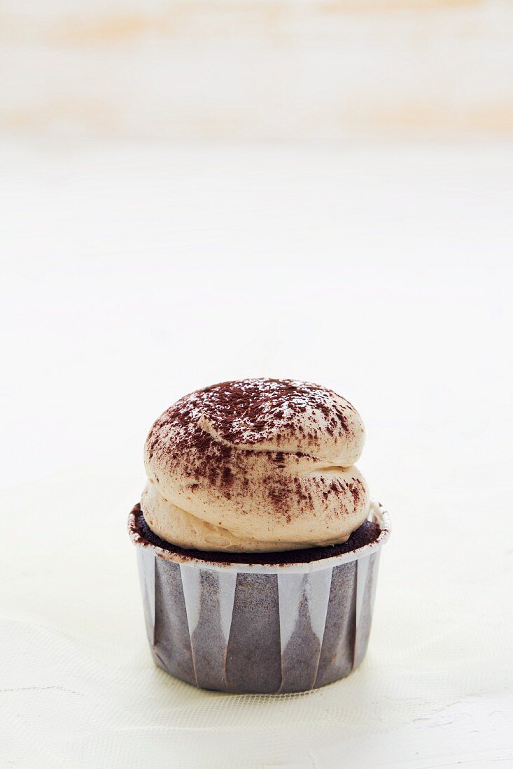 Ein Tiramisu-Cupcake