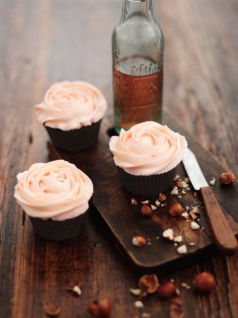Haselnuss-Cupcakes mit Buttercreme