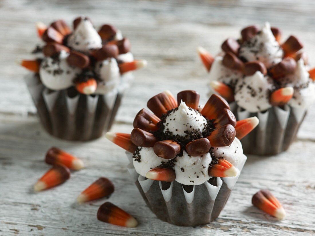 Spiky cupcakes