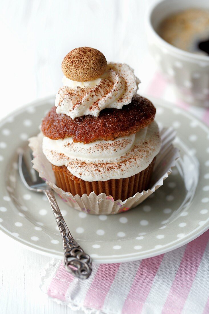 Tiramisu-Cupcake zum Kaffee