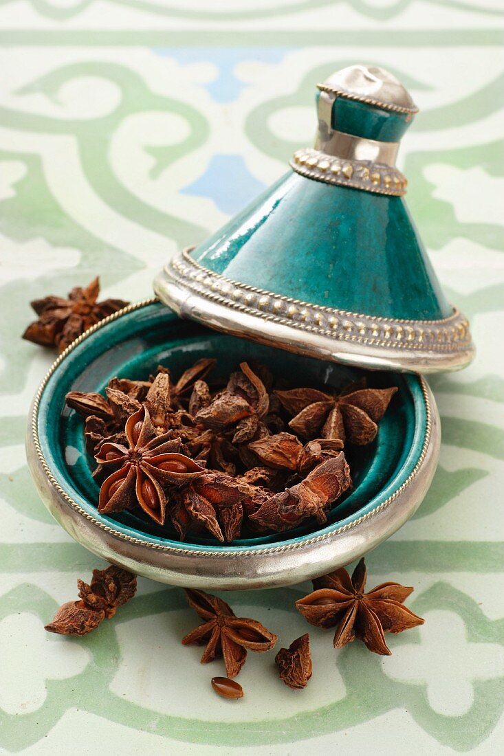 Star anise in a tagine