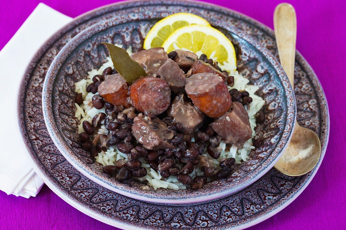 Feijoada (stew with black beans and sausage, Brazil)