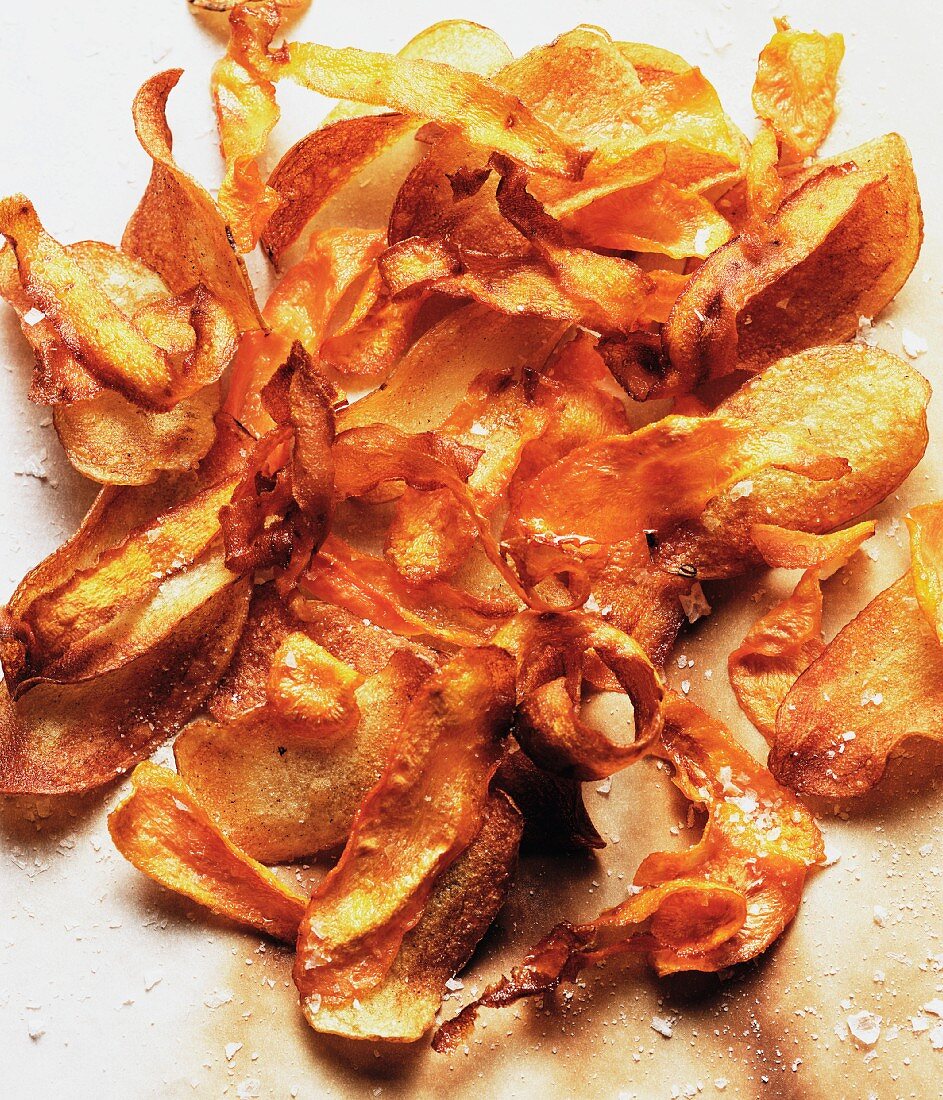 Frittierte Pastinakenchips