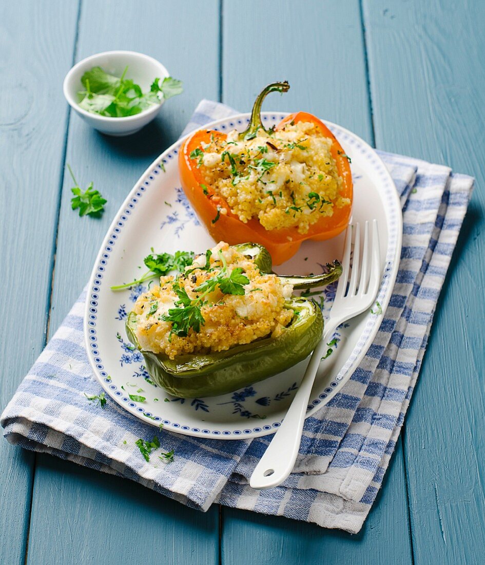 Stuffed peppers with couscous