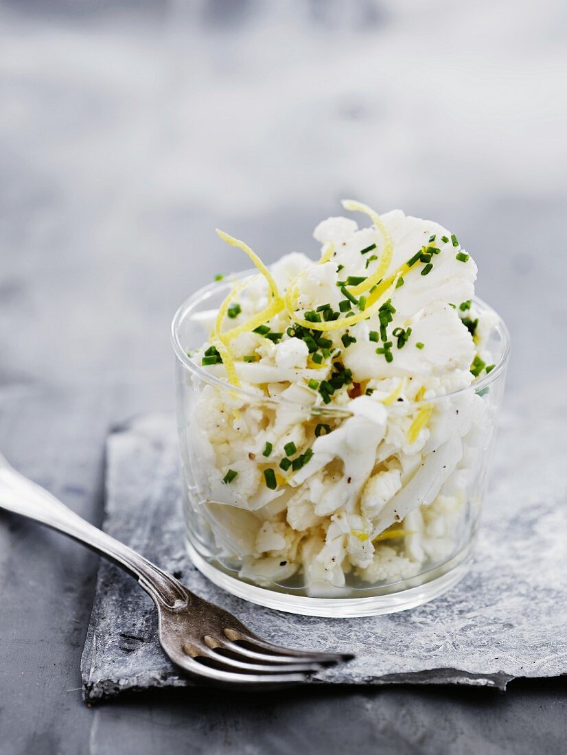 Blumenkohlsalat mit Zitronendressing