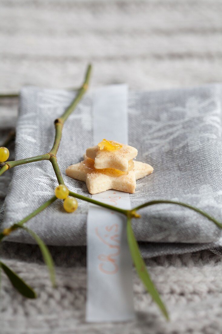 Orange biscuits for Christmas