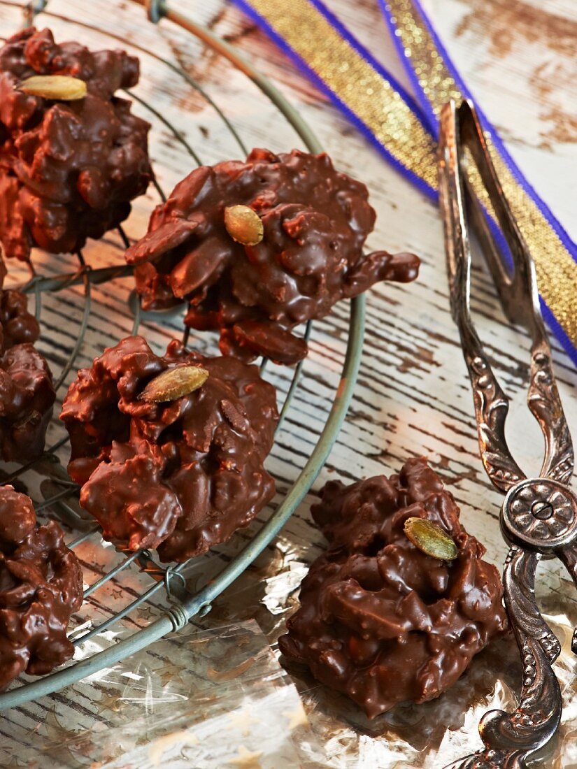 Swedish chocolate and pumpkin sweets for Christmas