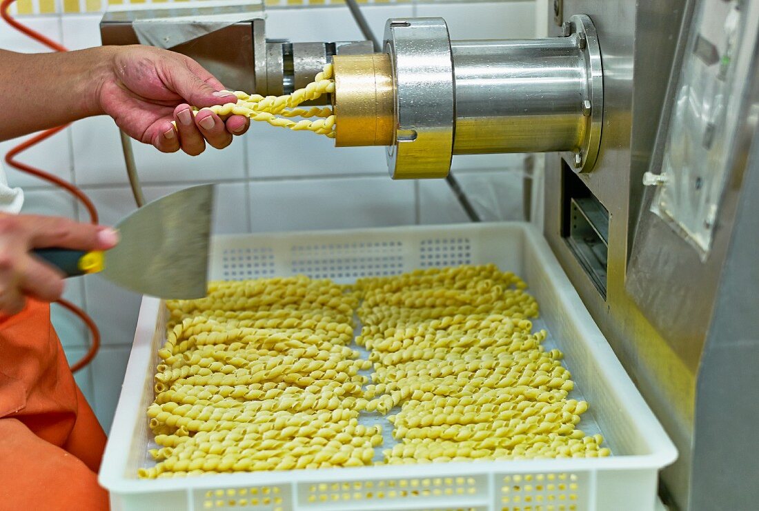 Pasta being made (Italy)