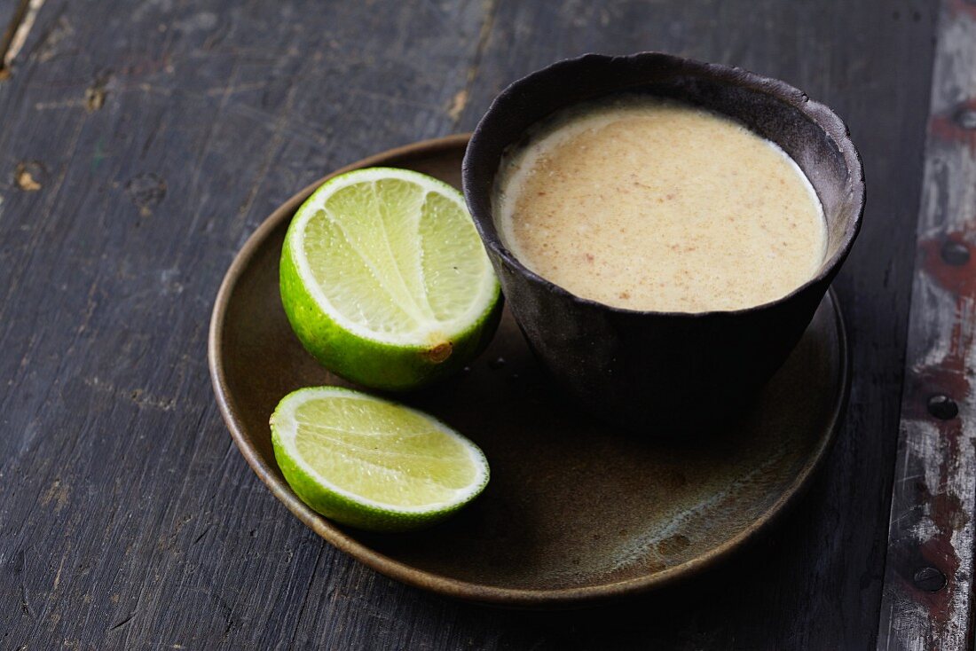 A peanut and lime dressing