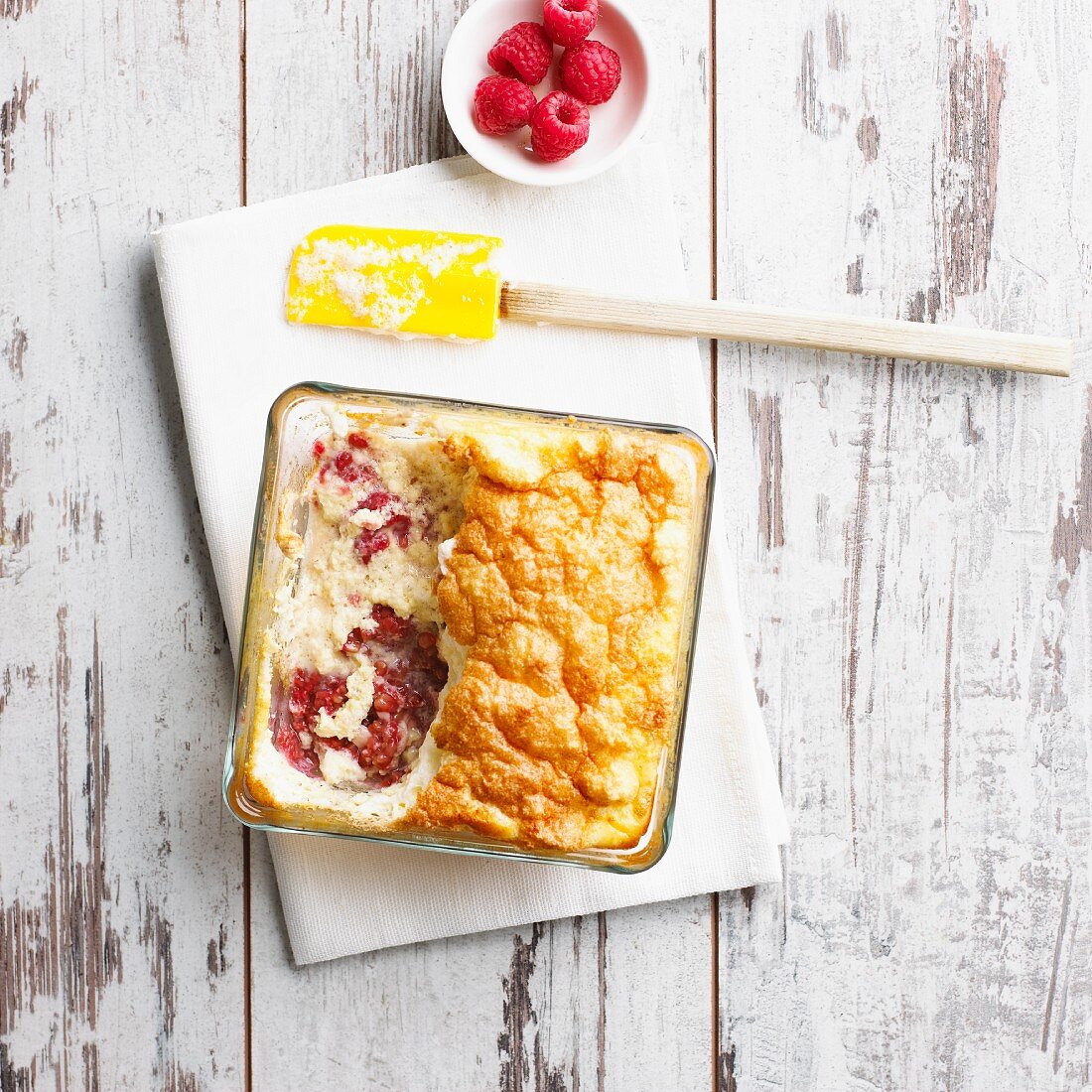 Raspberry and quark soufflé (low carb)