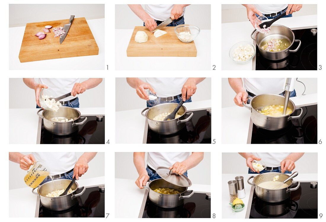 Step-by.step for puréed vegetable soup