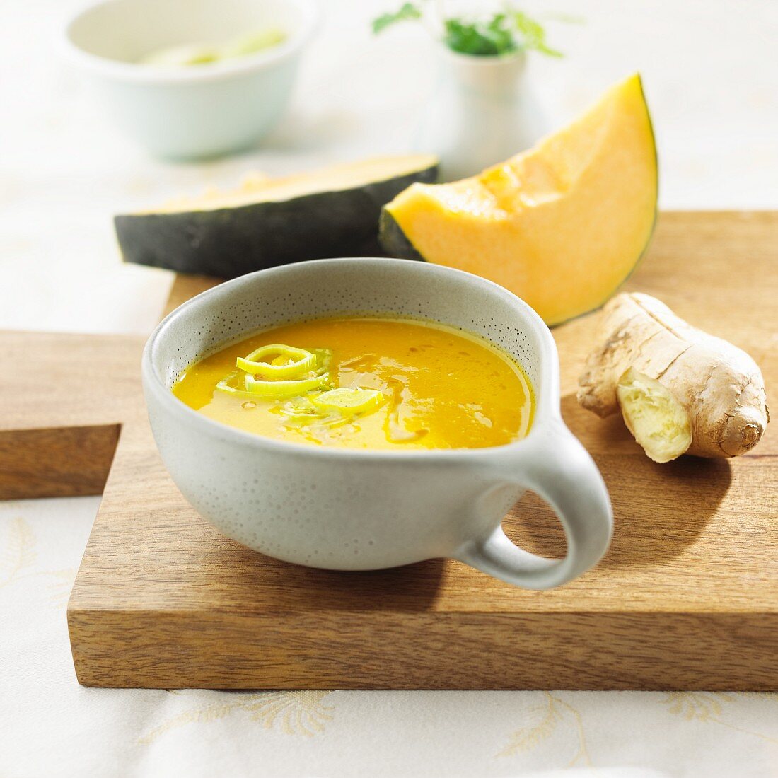 Pumpkin soup with Futsu Black squash