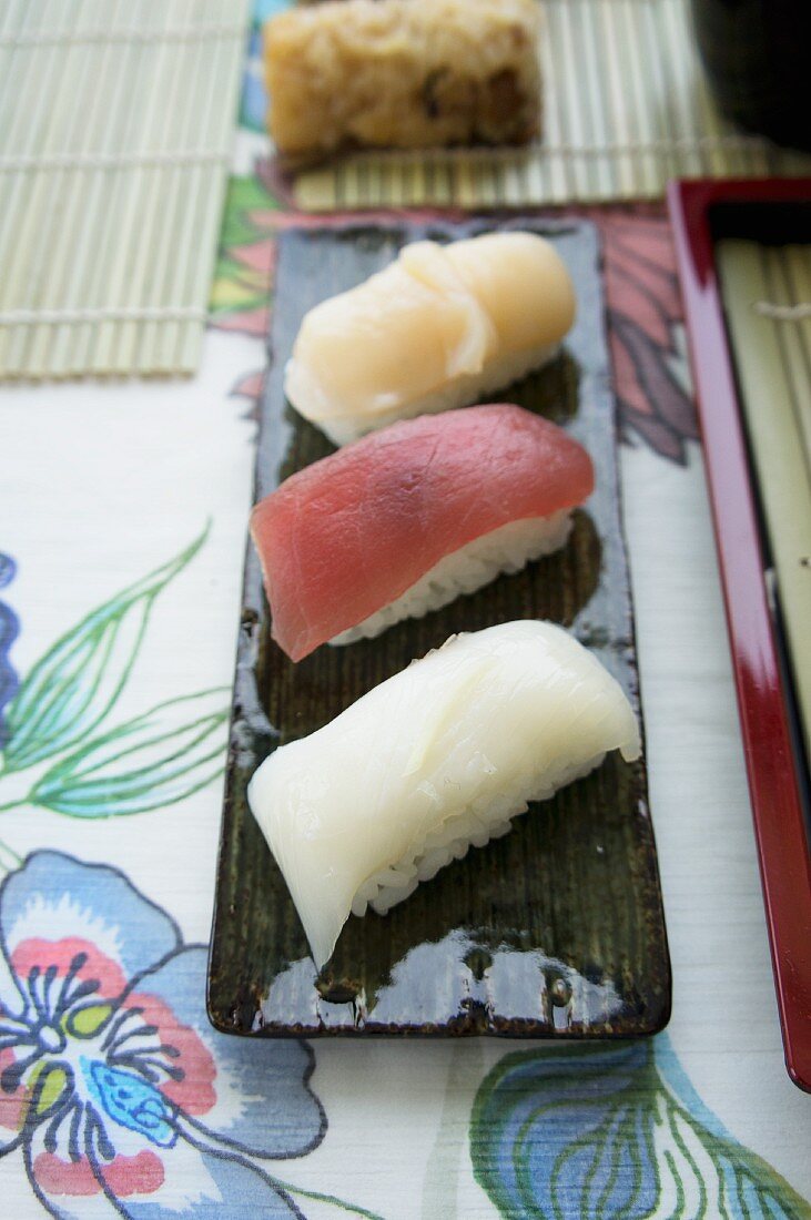 Verschiedene Nigiri-Sushi