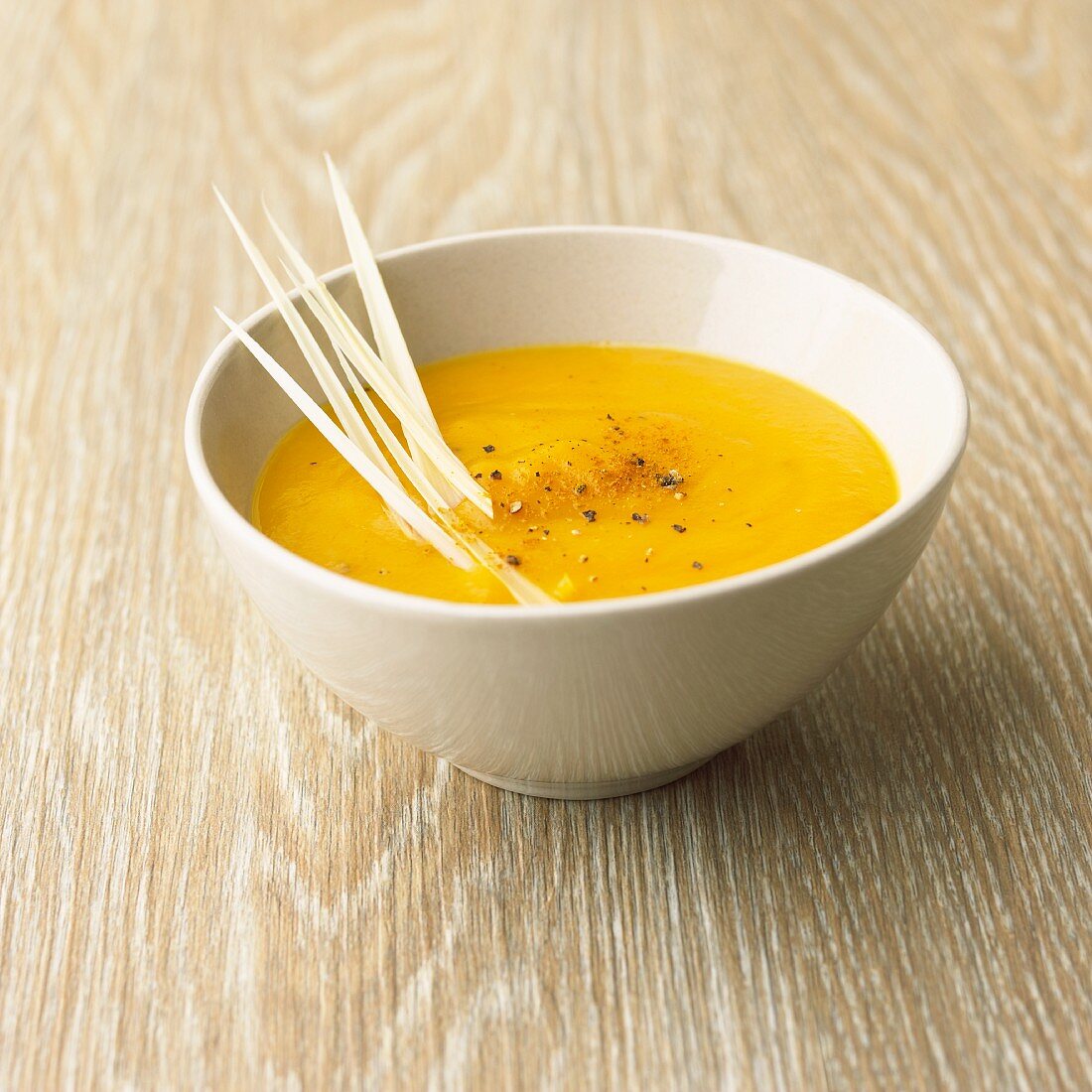 Pumpkin and lemongrass soup