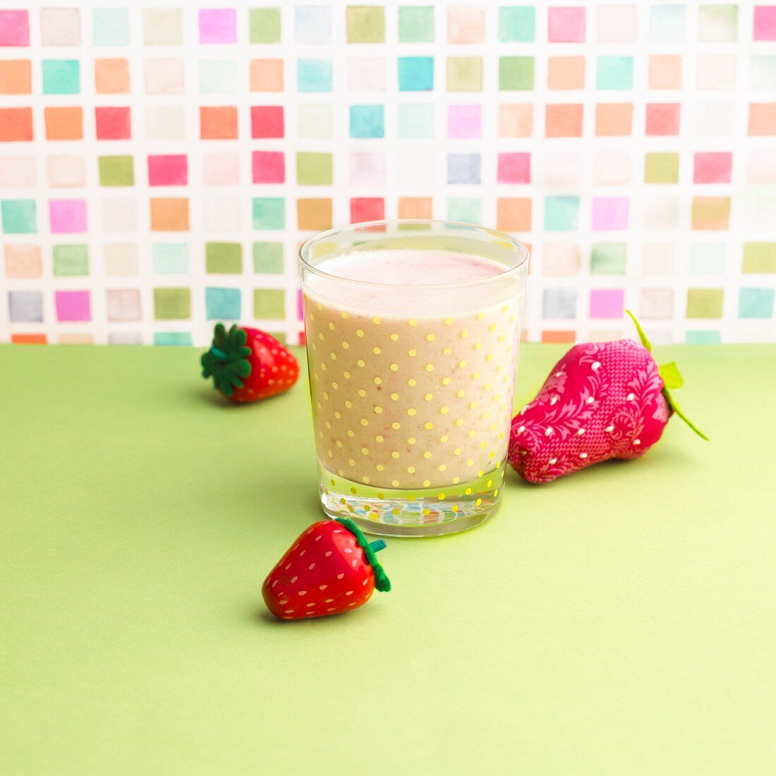 Hafer-Erdbeer-Milch