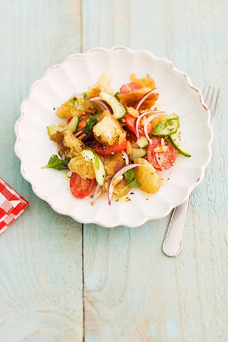 Panzanella (bread salad, Italy)