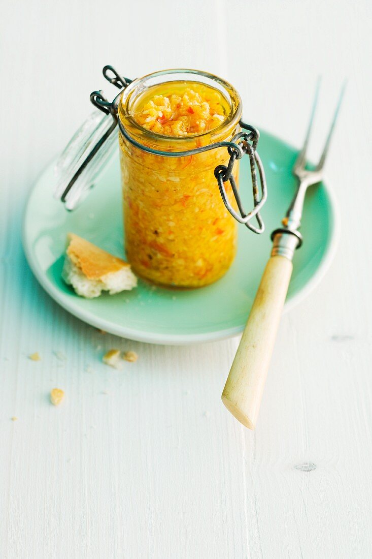 Home-made pumpkin pesto