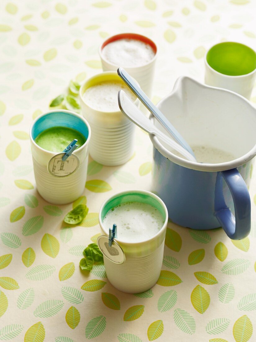 Broccolisuppe mit Milchschaum