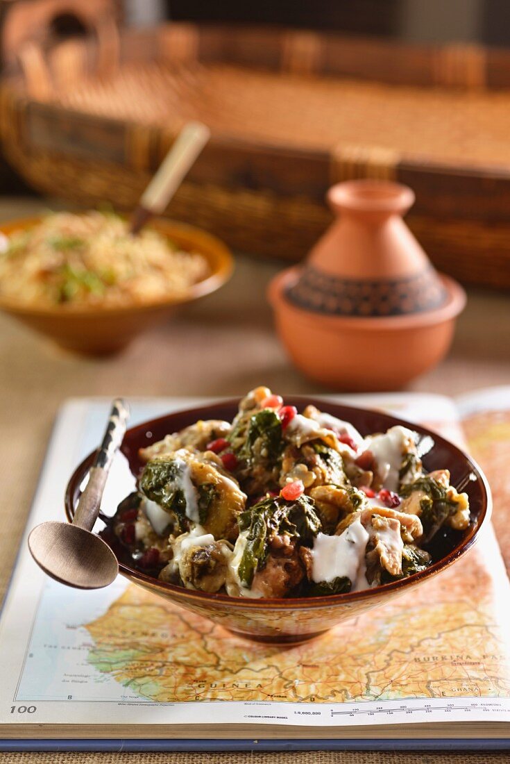 North African yoghurt chicken