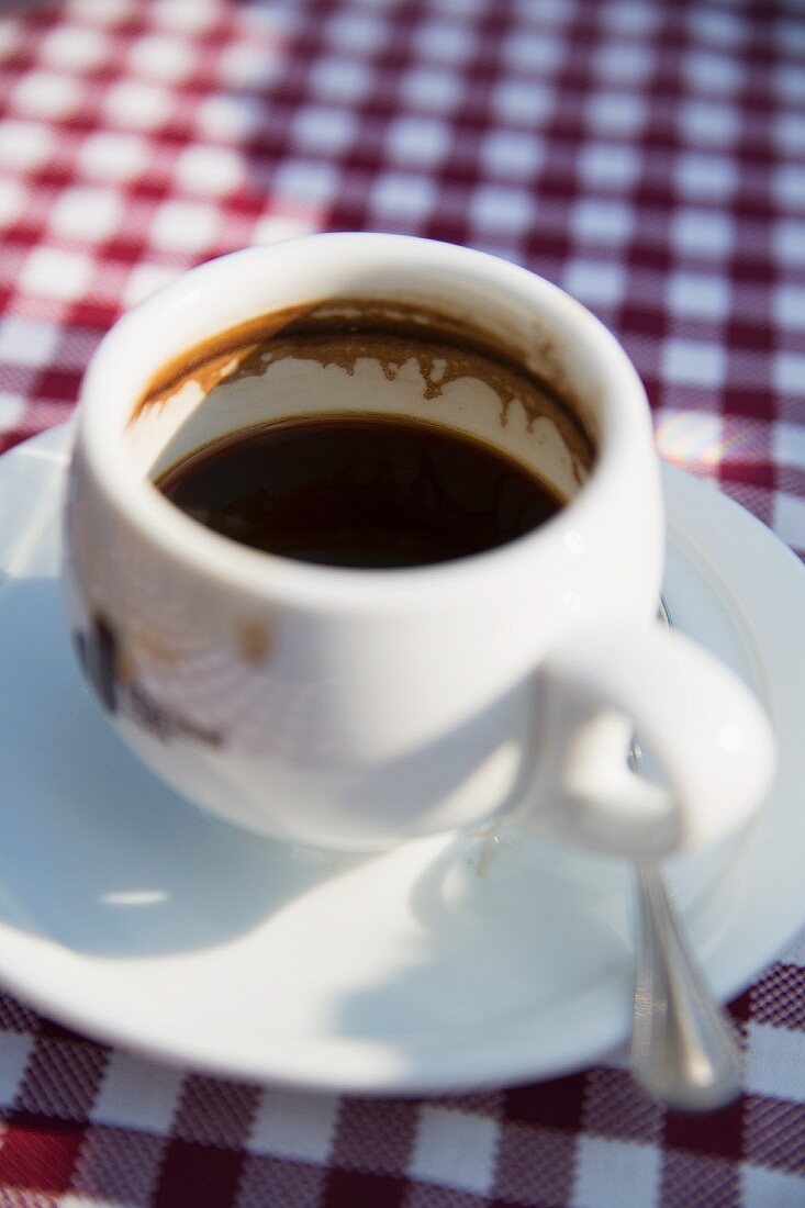 Eine Tasse Espresso