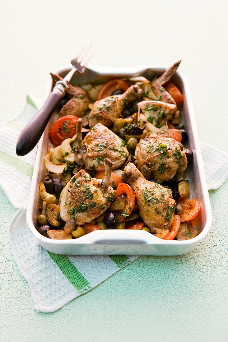 Chicken caponata