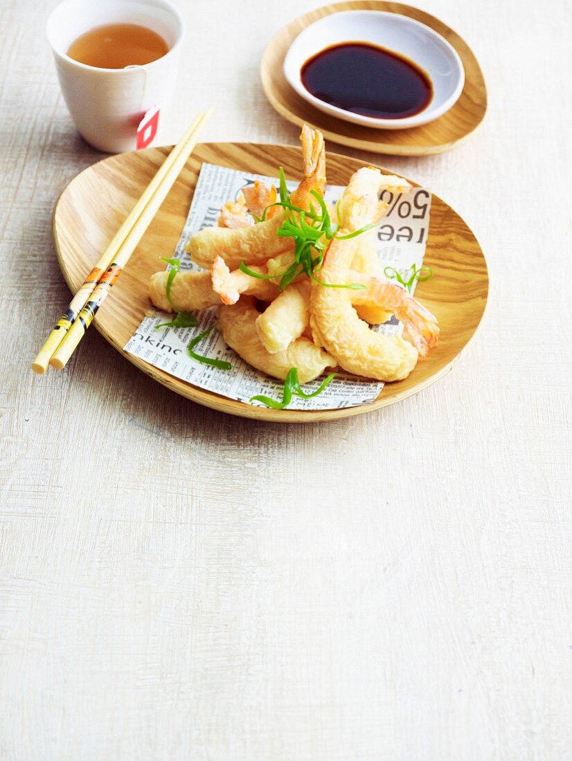 Prawn tempura with ponzu sauce (Japan)
