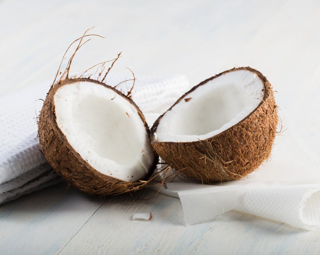 Coconut, halved