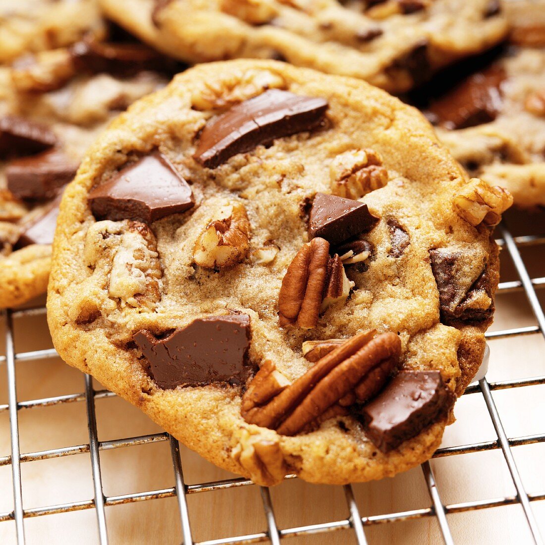 A chocolate pecan cookie (USA)