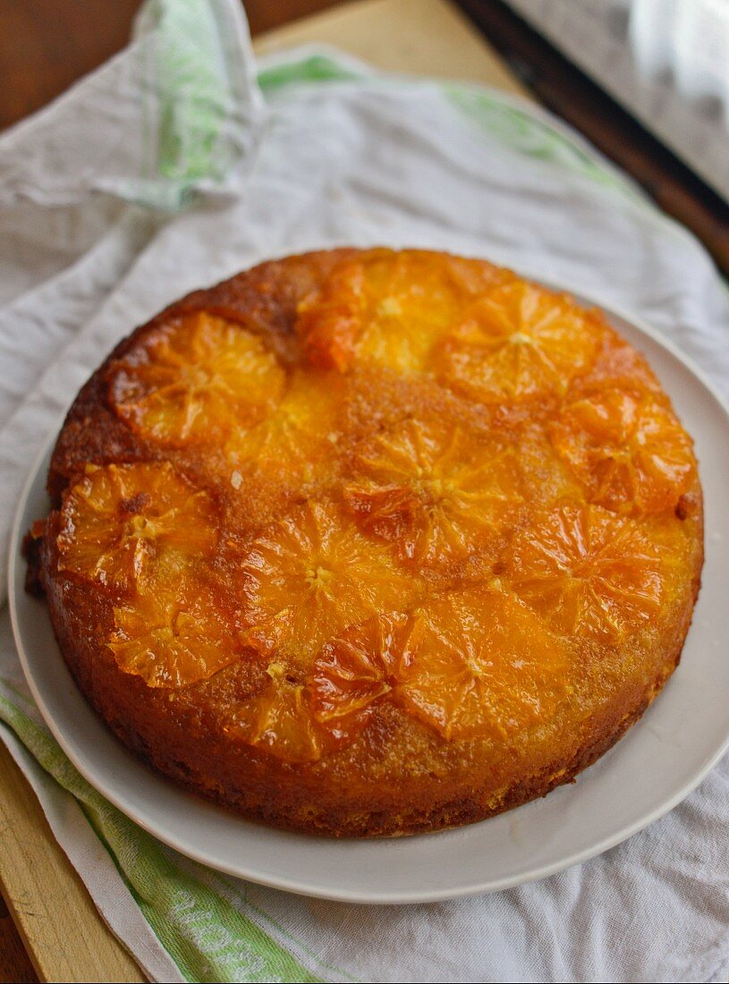 Caramelised orange cake