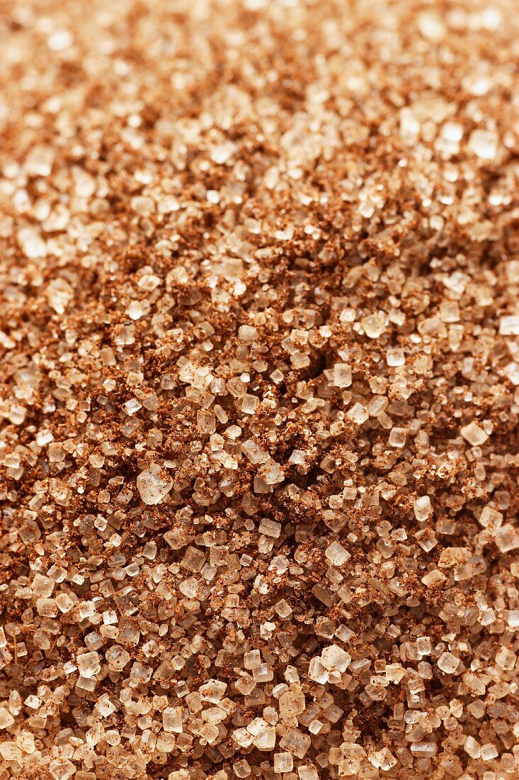 Brown vanilla sugar, close-up