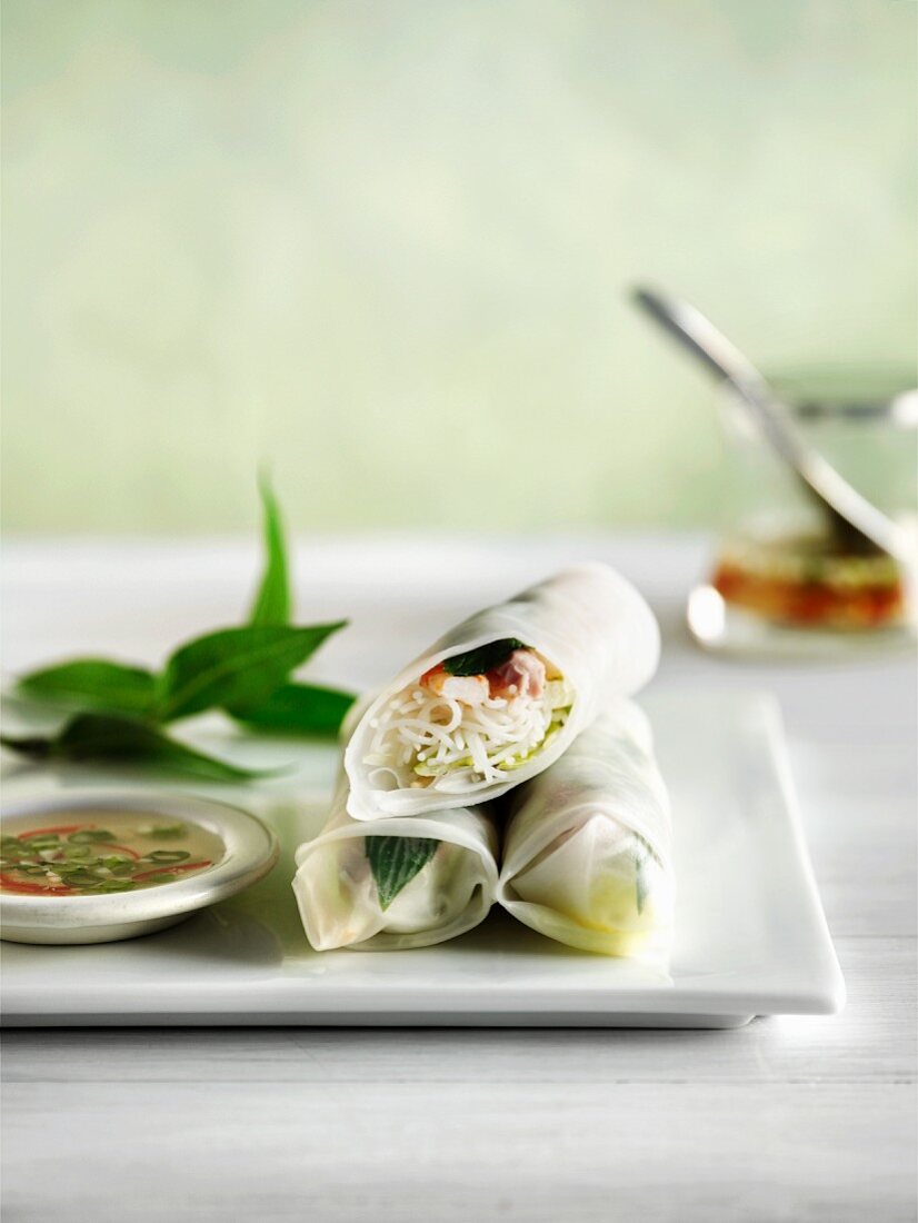 Rice paper rolls, Vietnam