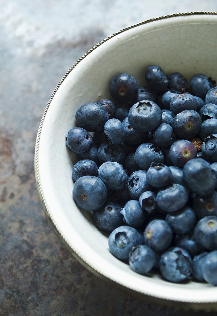 Heidelbeeren in einer Schüssel