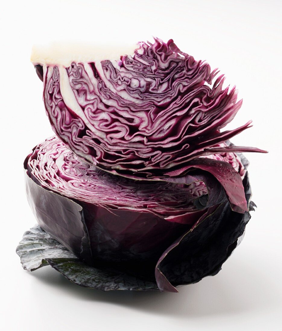 Red Cabbage; Stacked