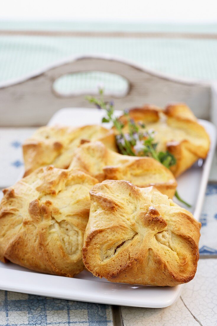 Curd cheese turnovers