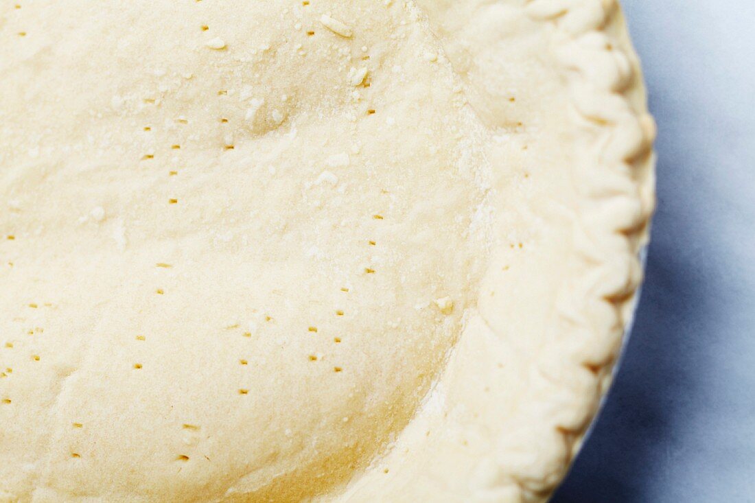 Pie Crust with Fork Holes Poked in the Bottom