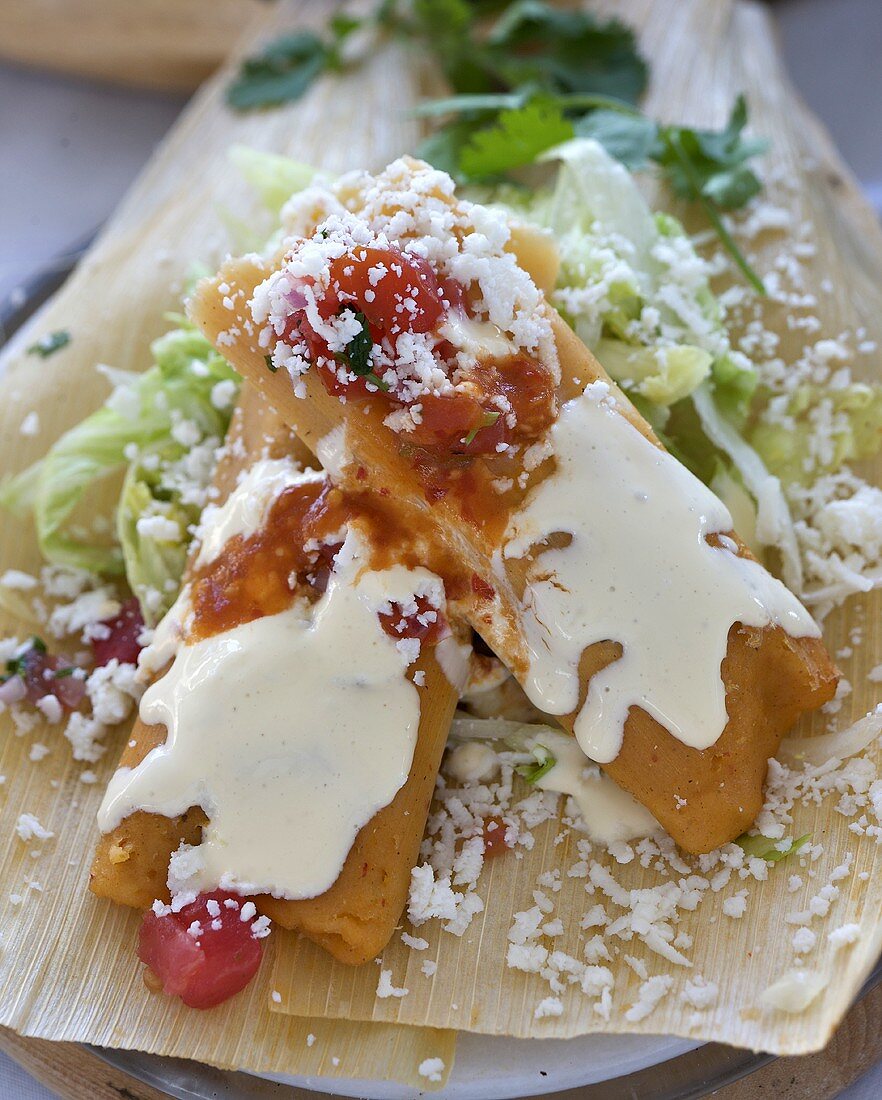 Tamales on Corn Husks