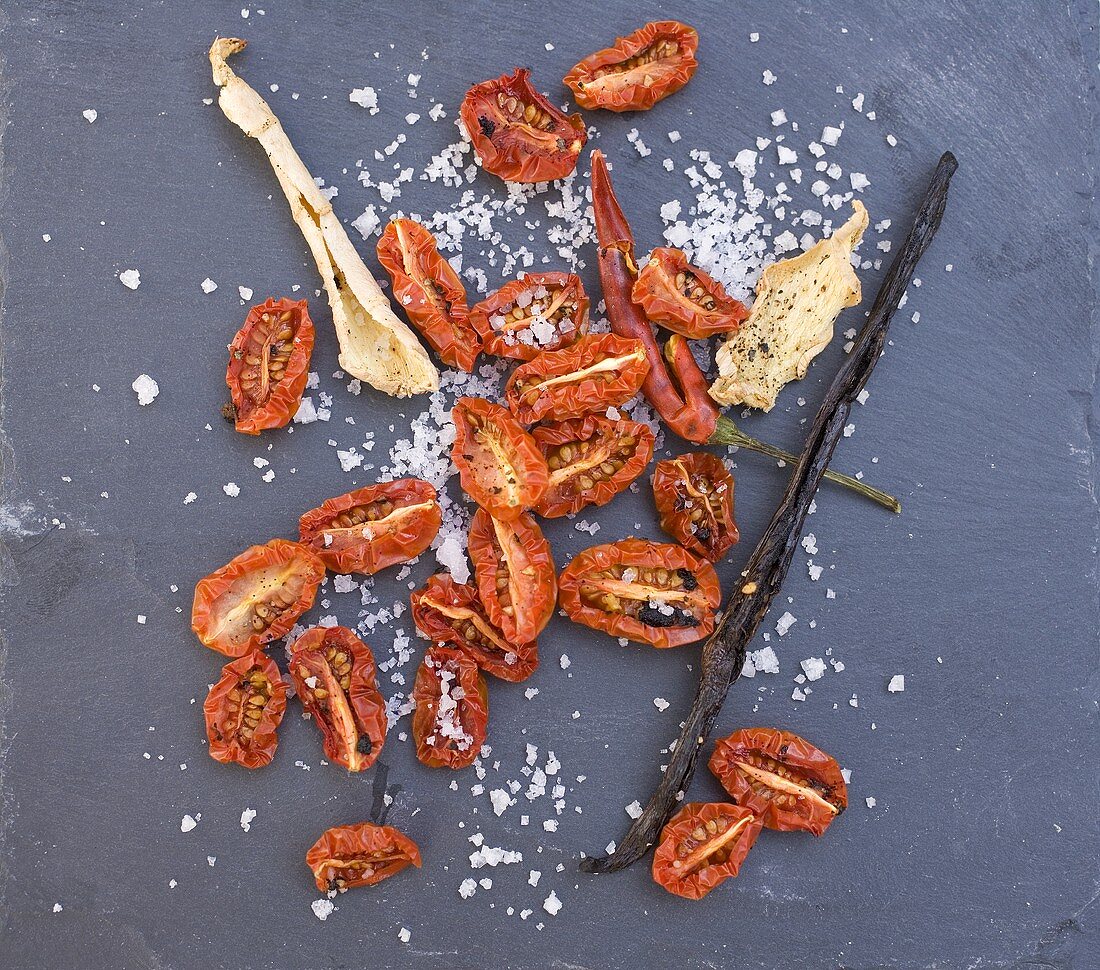 Dried tomatoes and spices