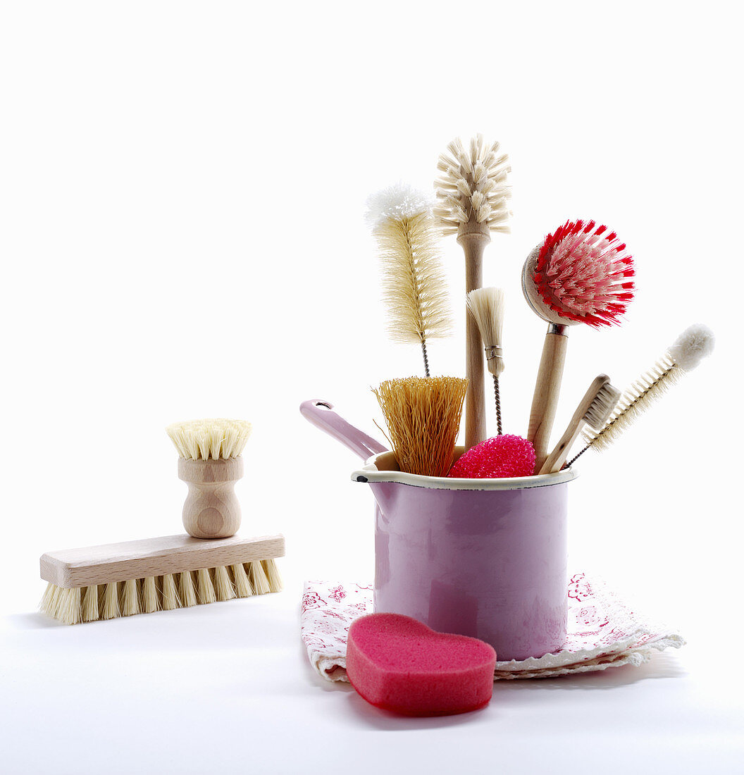 Various cleaning brushes