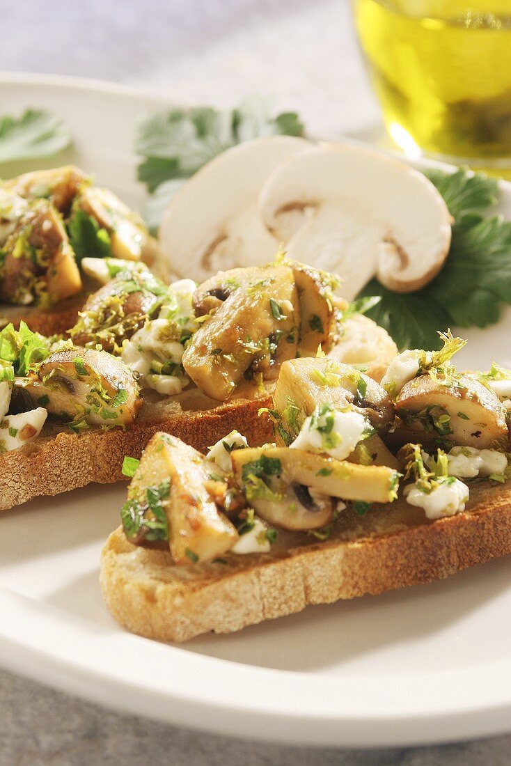 Champignon-Bruschetta