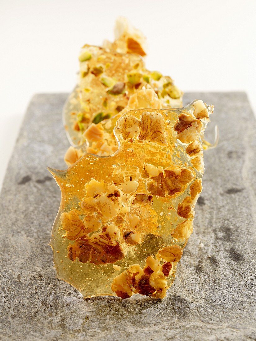 Brittle with dried fruits
