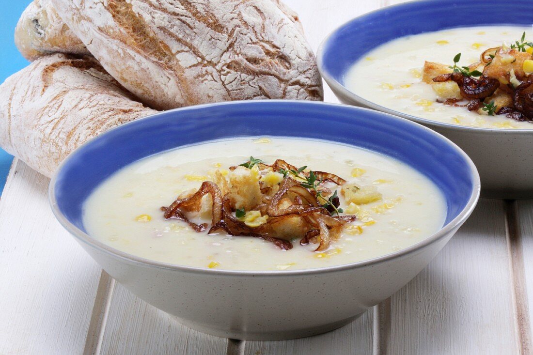 Corn Chowder (Suppe mit Mais & Meeresfrüchten)