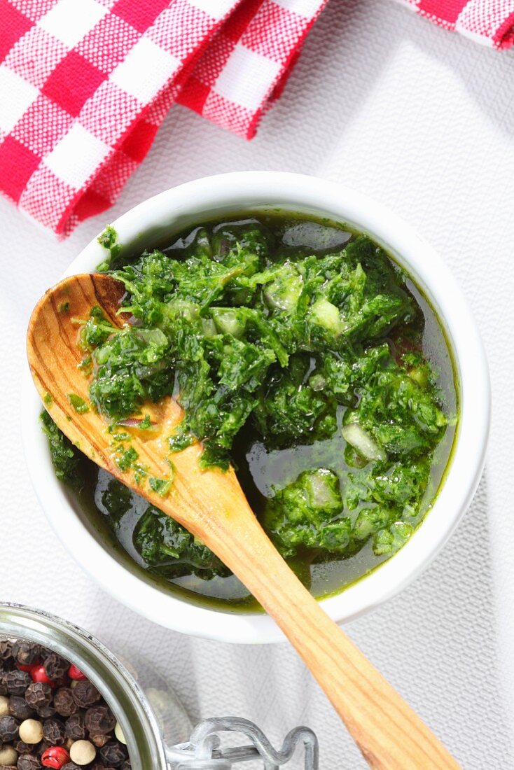 Chimichurri (scharfe Sauce)