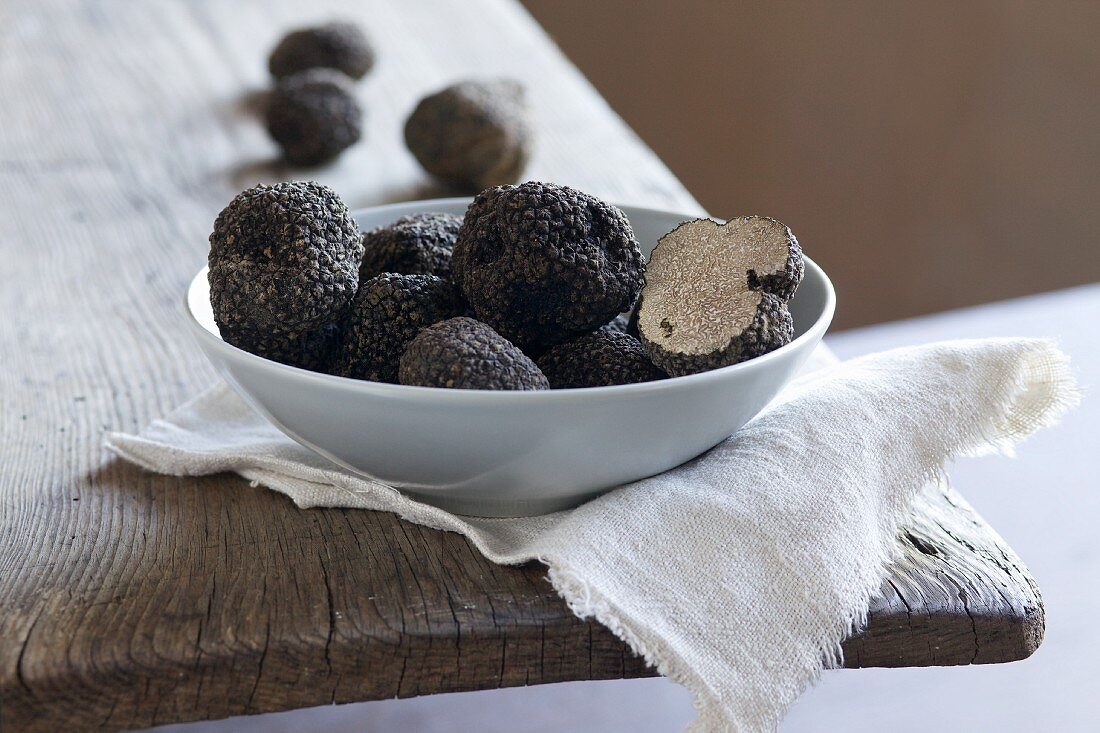 Black summer truffles